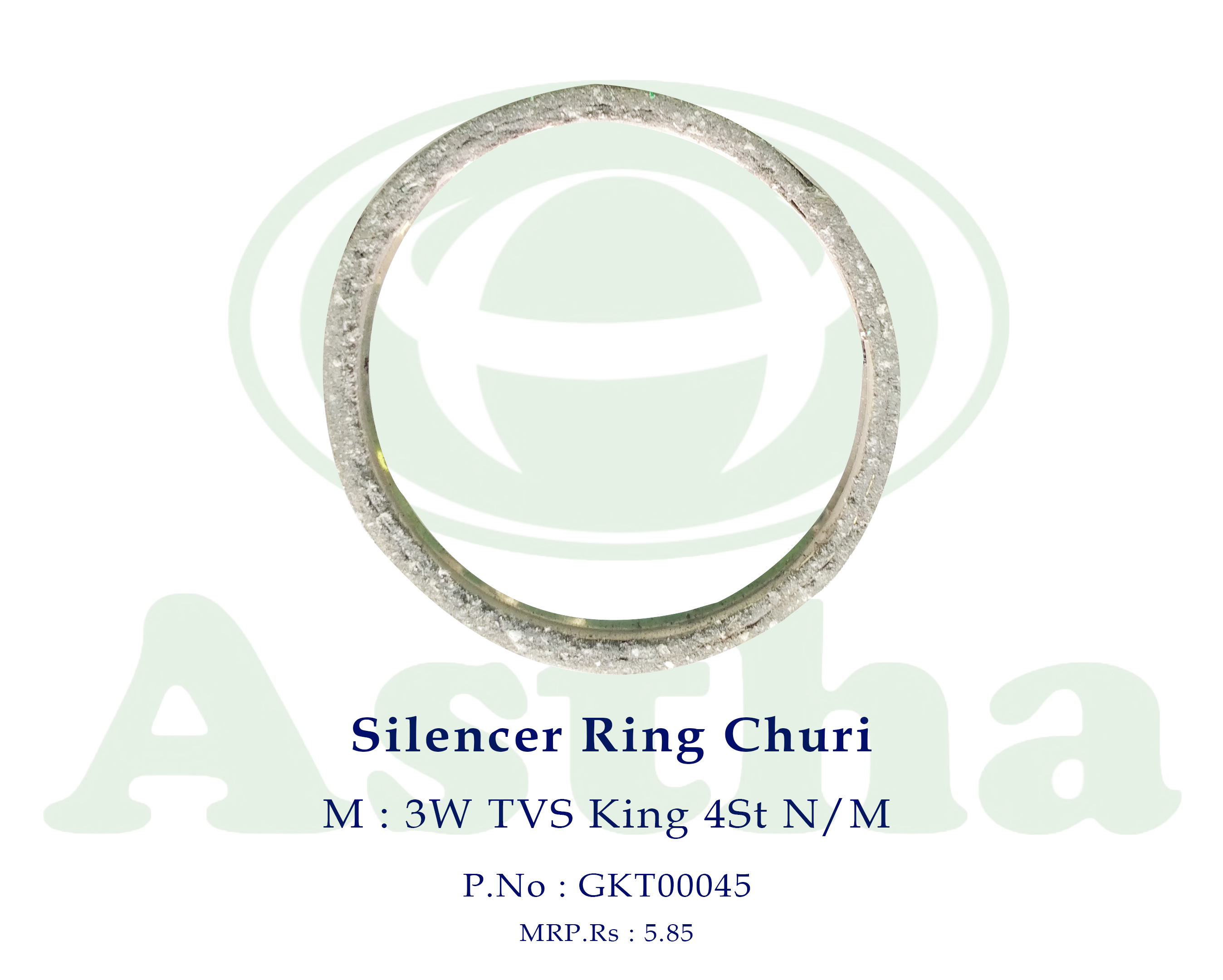 Gasket Silencer Ring (Churi) 3W TVS King 4St
